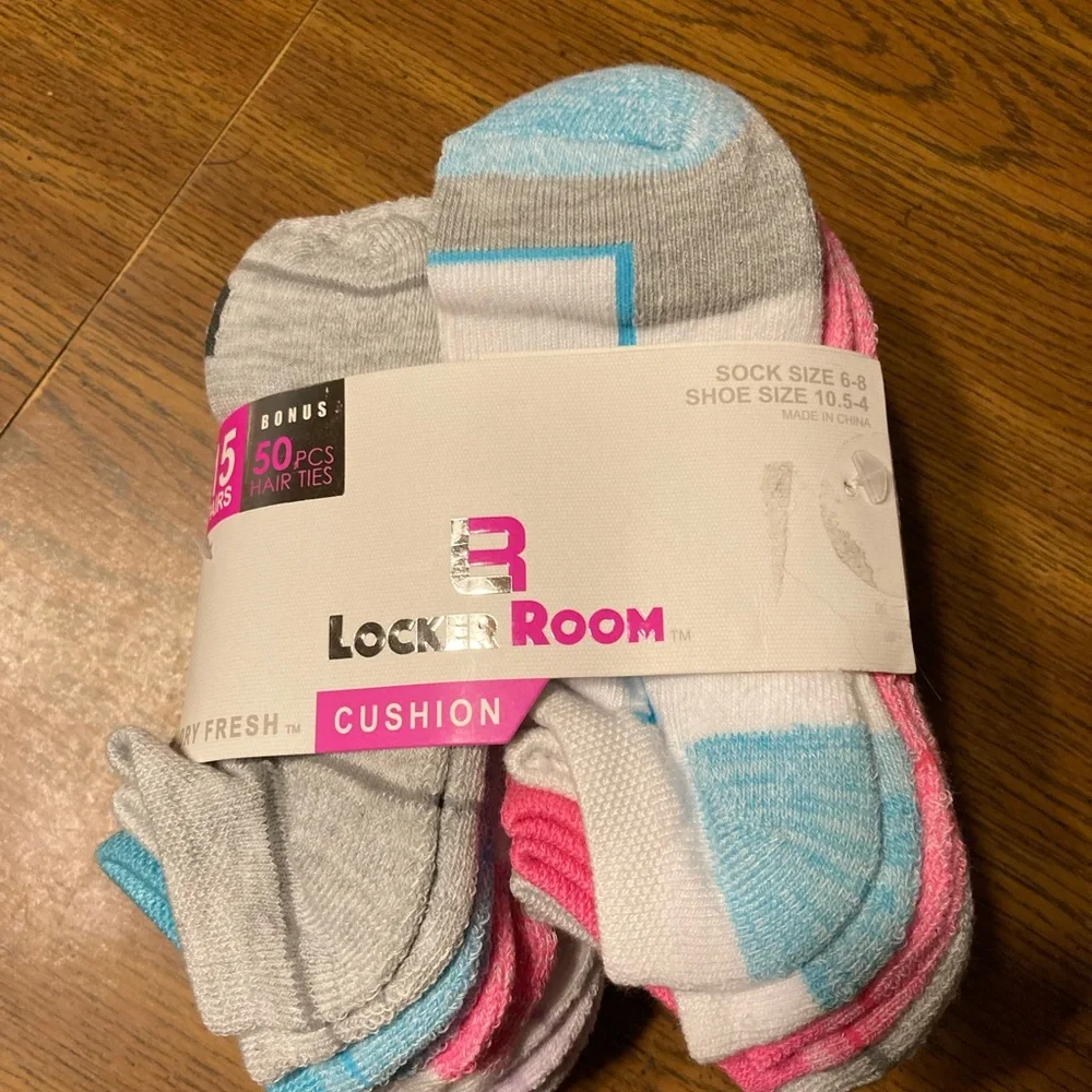 Locker Room Girl’s Socks 15 Pair